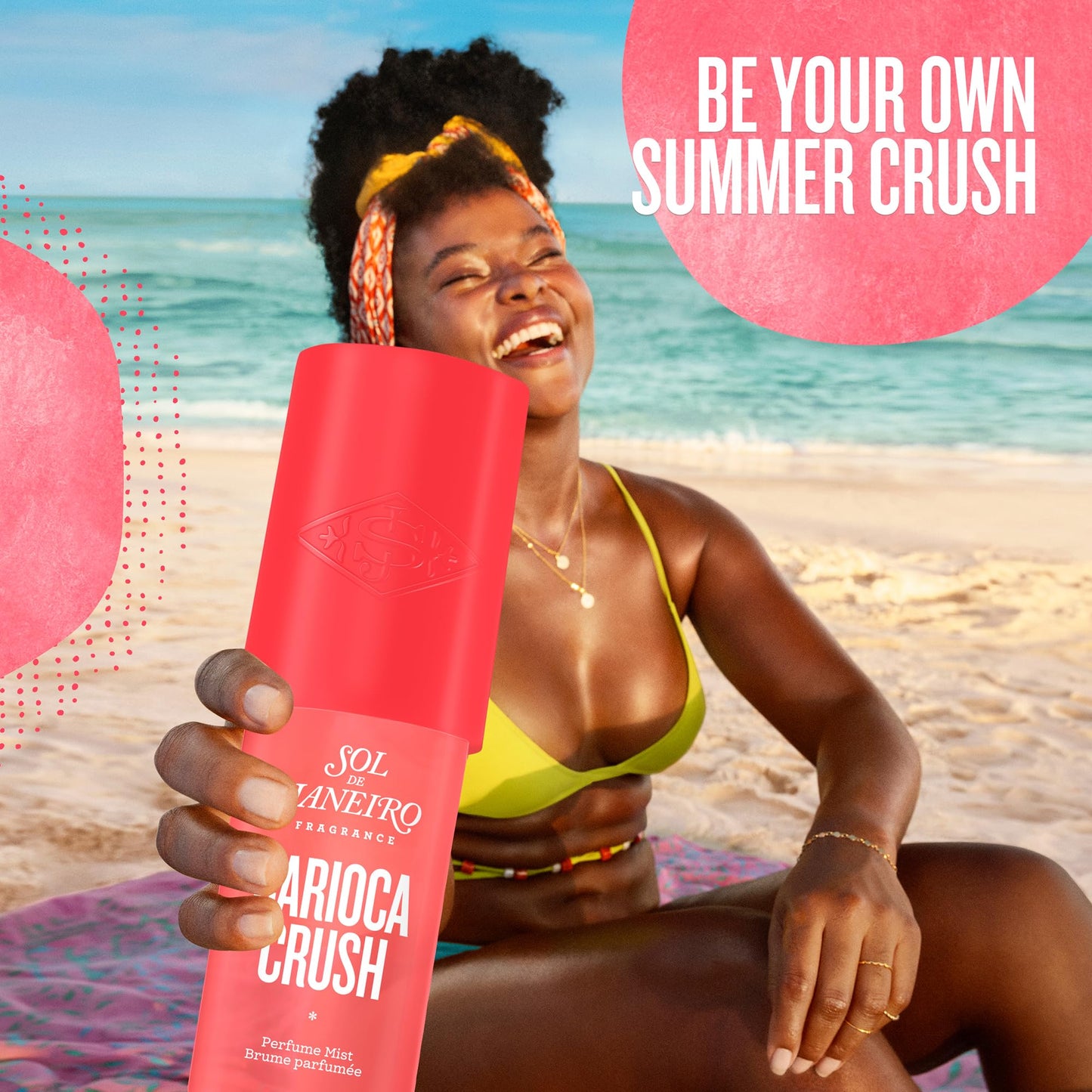 SOL DE JANEIRO Carioca Crush Hair & Body Perfume Mist Limited Edition Scent 3 fl oz/90 ml Travel-Friendly Fragrance Mist - Amazon Exclusive