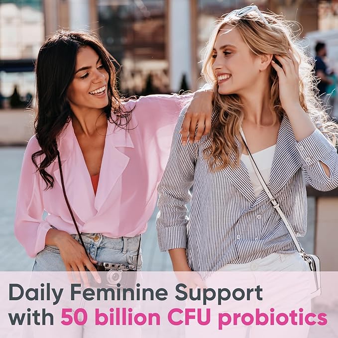 Pretty Privates Female Vaginal Probiotics for Women pH Balance with Prebiotics & Lactobacillus Blend – Womens Probiotic for Vaginal Health & BV - pH Vitamins - Healthy Viginal Odor & Flora