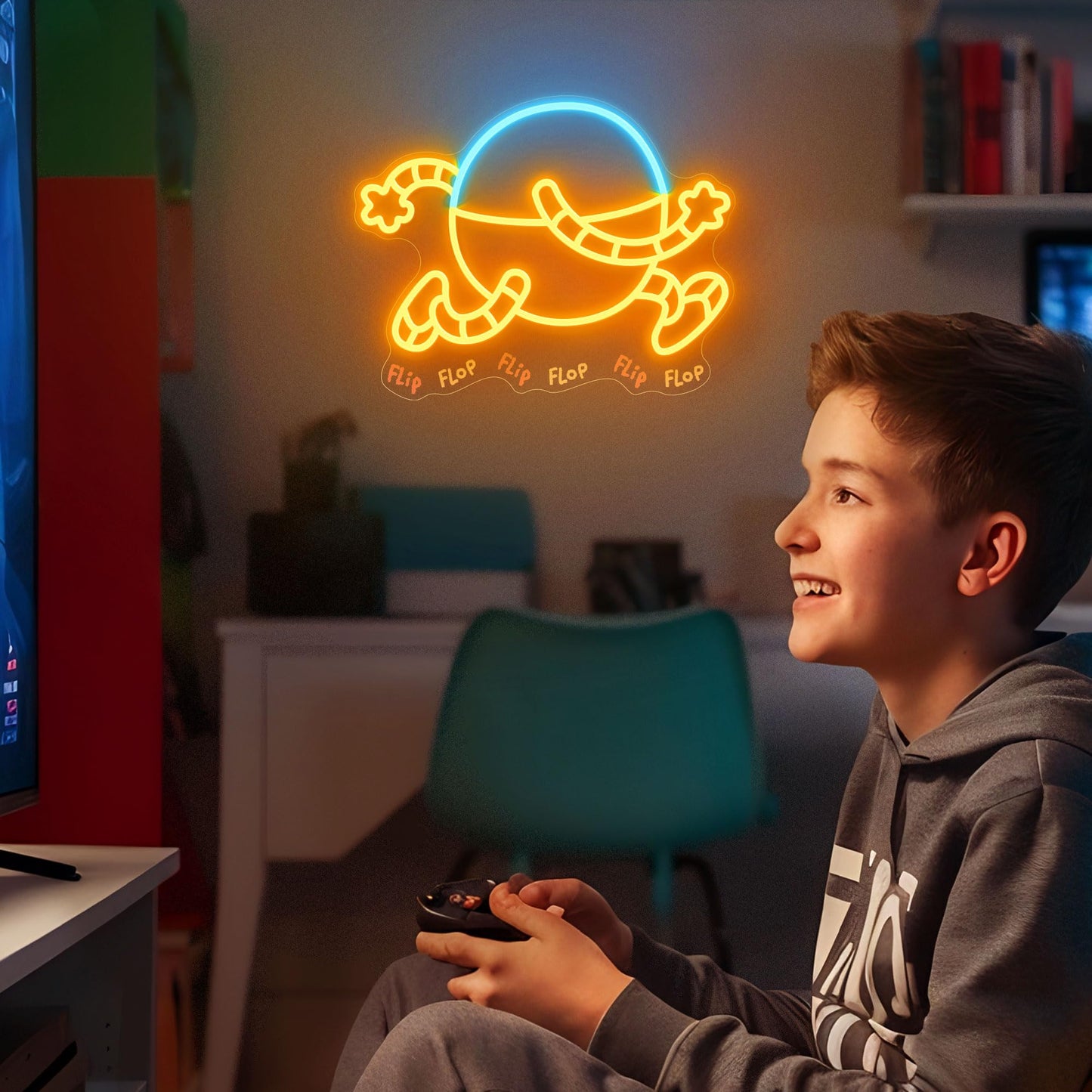 Officially Licensed Dog ManS 80-Hd Neon Signs For Wall Decor Based On Dogman Series Led Light Up Sign For Bedroom Kids Room Game Room Party Perfect Birthday/Christmas Gift For Dog Man Lovers & Fans