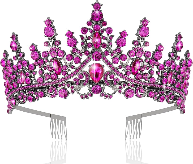 TOBATOBA Queen Crown for Women Crystal Princess Tiaras Rhinestone Wedding Tiara for Bride Birthday Crown for Women Bride P...