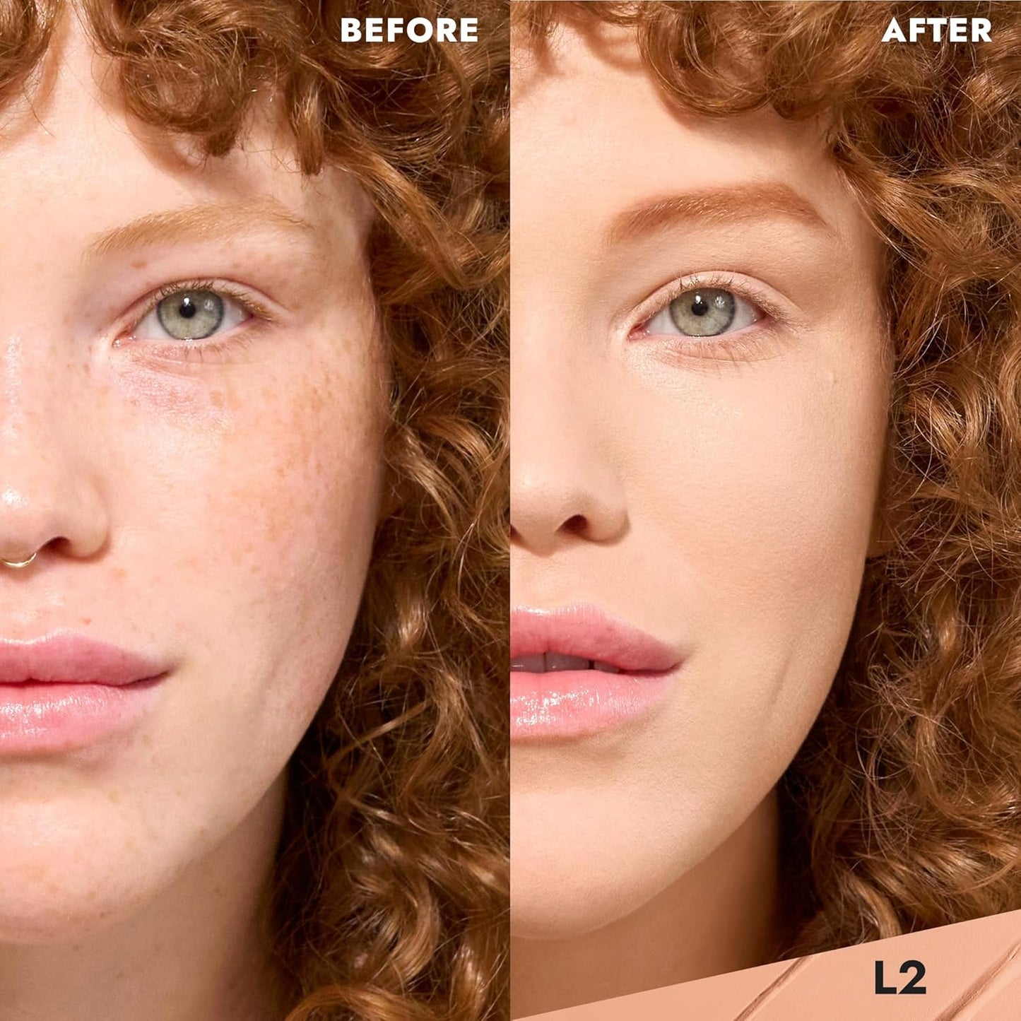 COVER FX Total Cover Cream Foundation - Shade L2 - Buildable Coverage - Natural Finish - Oil-Free - Sweat-Proof