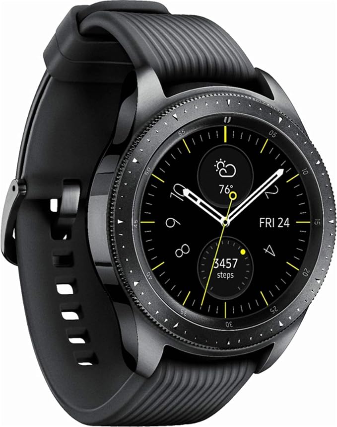Samsung Galaxy Watch (42mm) Smartwatch (Bluetooth) Android/iOS Compatible -SM-R810 Intenational Version -No Warranty (Midn...