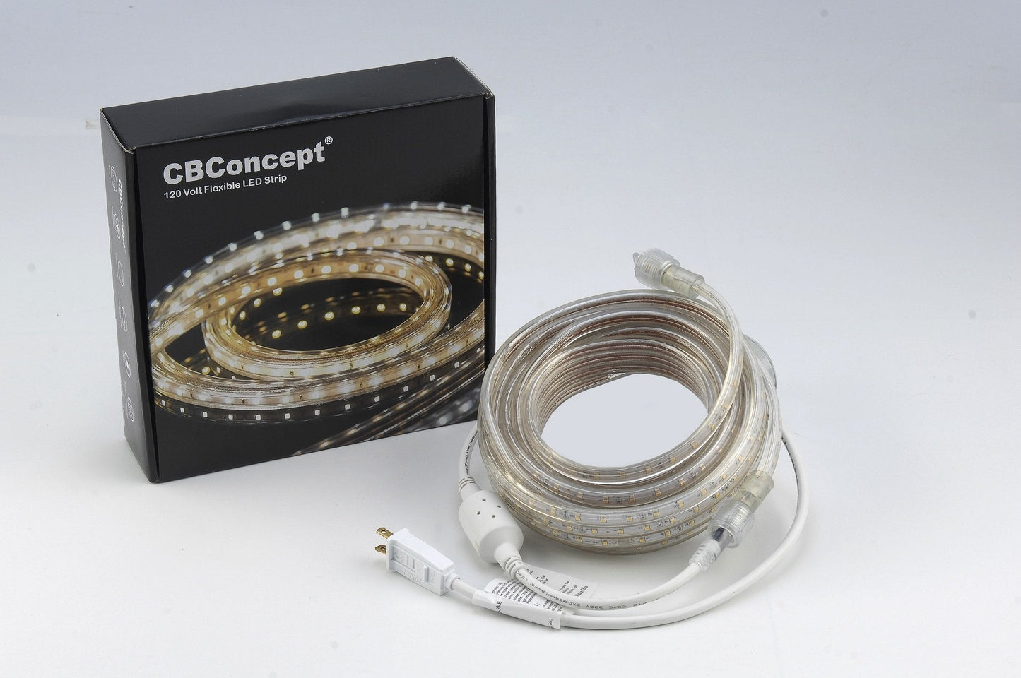 Cbconcept Blue Dimmable Led Strip Light, 30Ft, 3200 Lumen, 110-120V Ac, 540 Smd Leds, Indoor/Outdoor, Model 120Vs