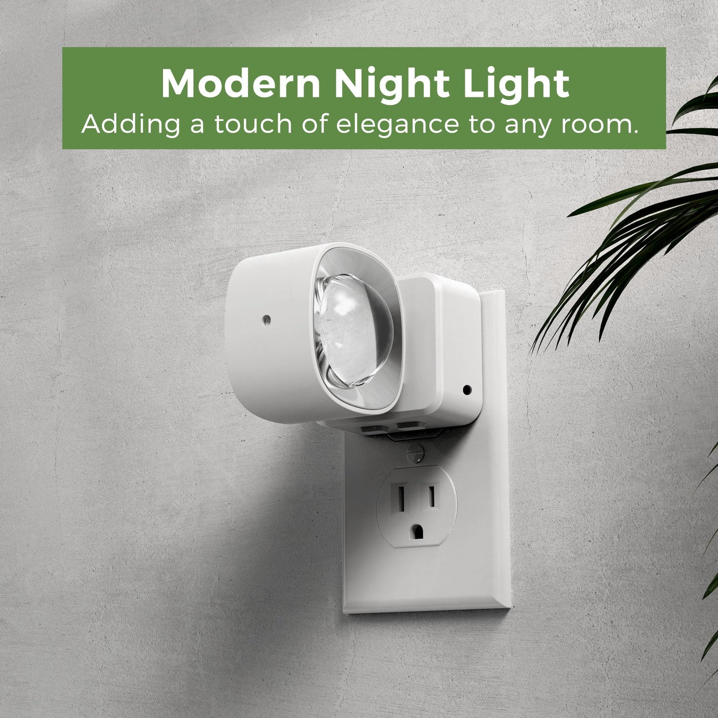 L Lohas Led Night Lights Plug Into Wall  Night Light Projector  Dusk To Dawn Sensor  Rotating White Nightlight For Kids  Soft White Ambient Lighting For Bathroom  Gaming Room  Gifts 1 Pack