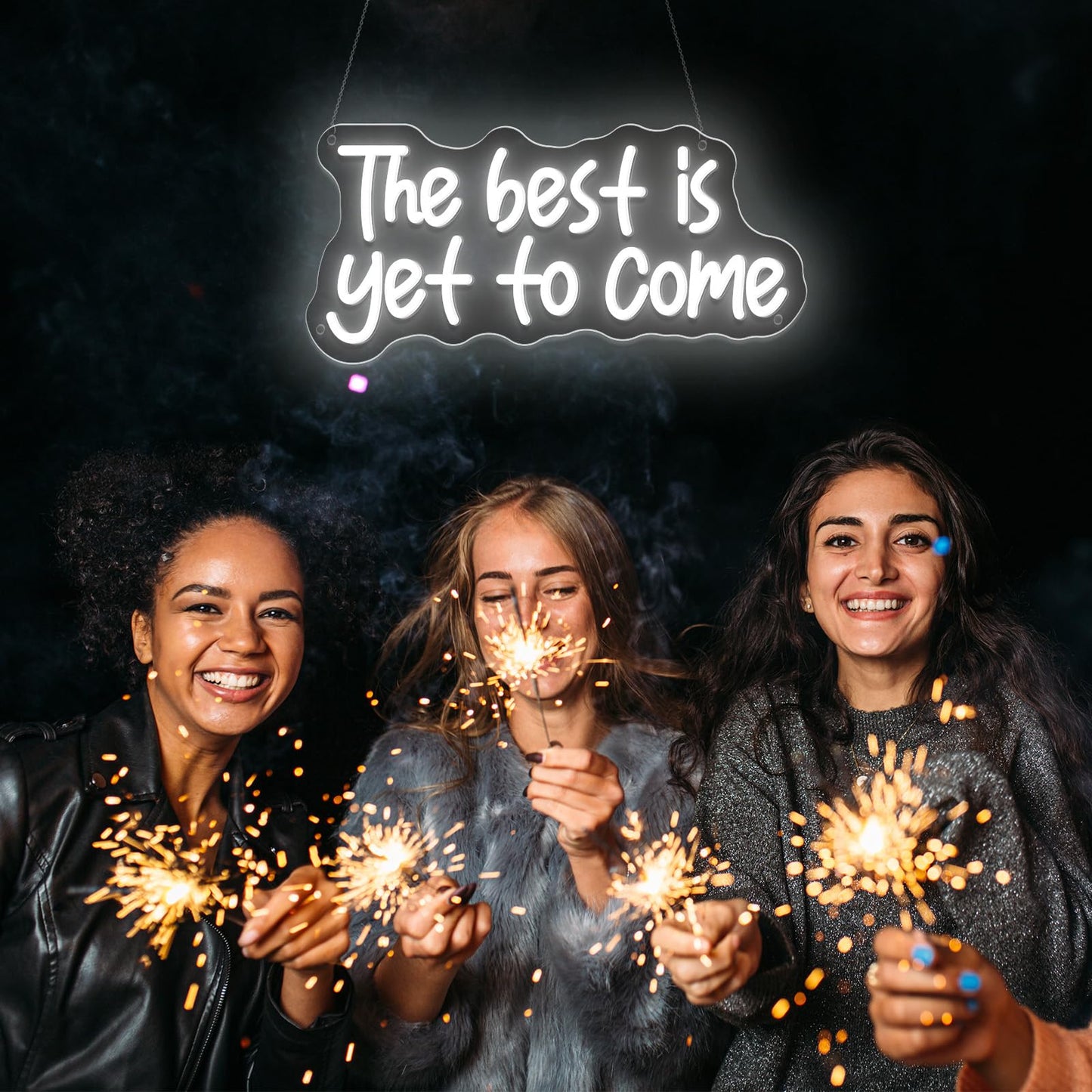 The Best Is Yet To Come Neon Sign Led Neon Light Usb Powered Three Brightness Adjustable Light Up Signs For Office Bedroom Home Bar Study Room Wedding Teens Girls Gifts