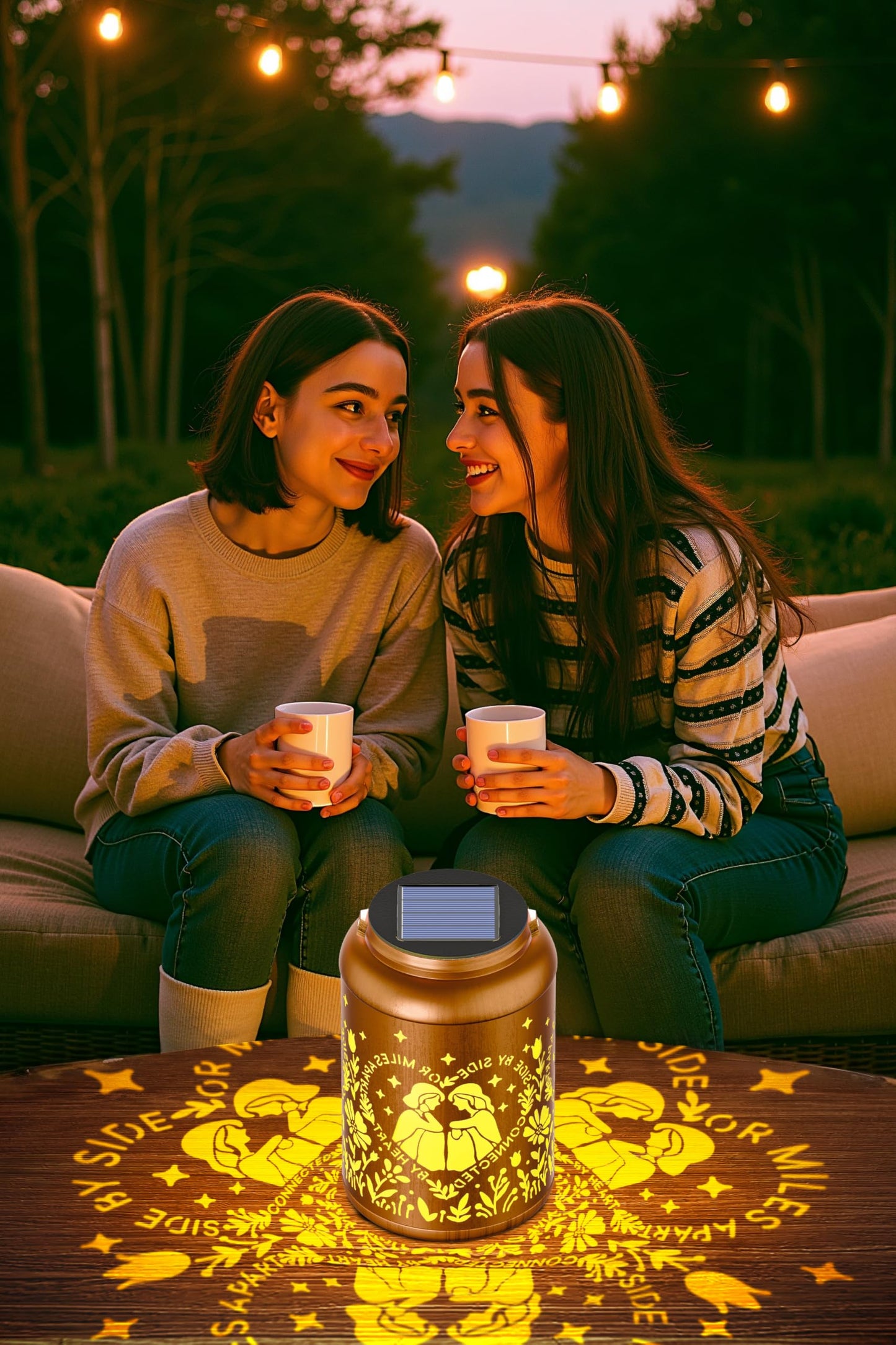 Christmas Stocking Stuffers For Women Solar Lanterns Outdoor Waterproof Sister Gifts From Sister Birthday Gifts  Best Friend Gifts For Women Girls Friendship Bestie