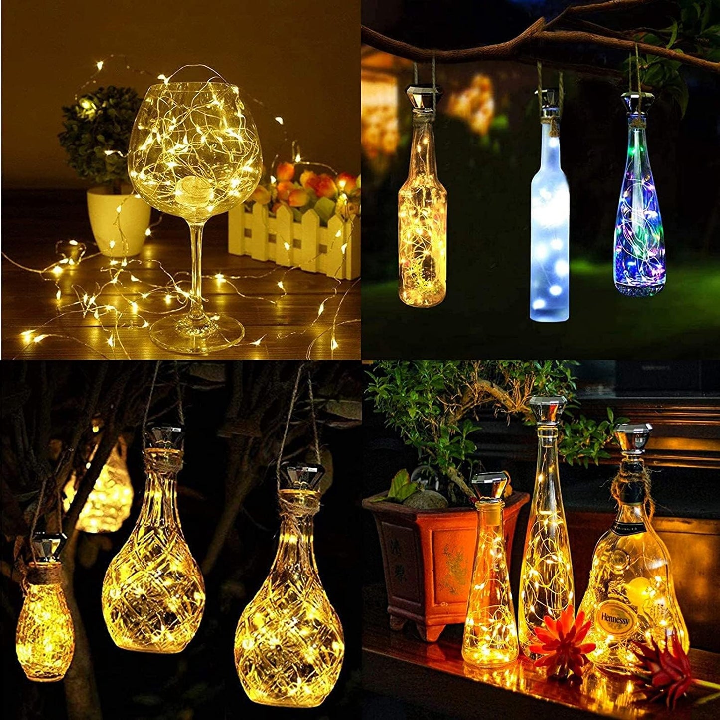 ZNYCYE Solar Wine Bottle Lights, Waterproof Cork Lights, 8 Pack, Warm White, Suitable for Most Wine Bottle Mouths