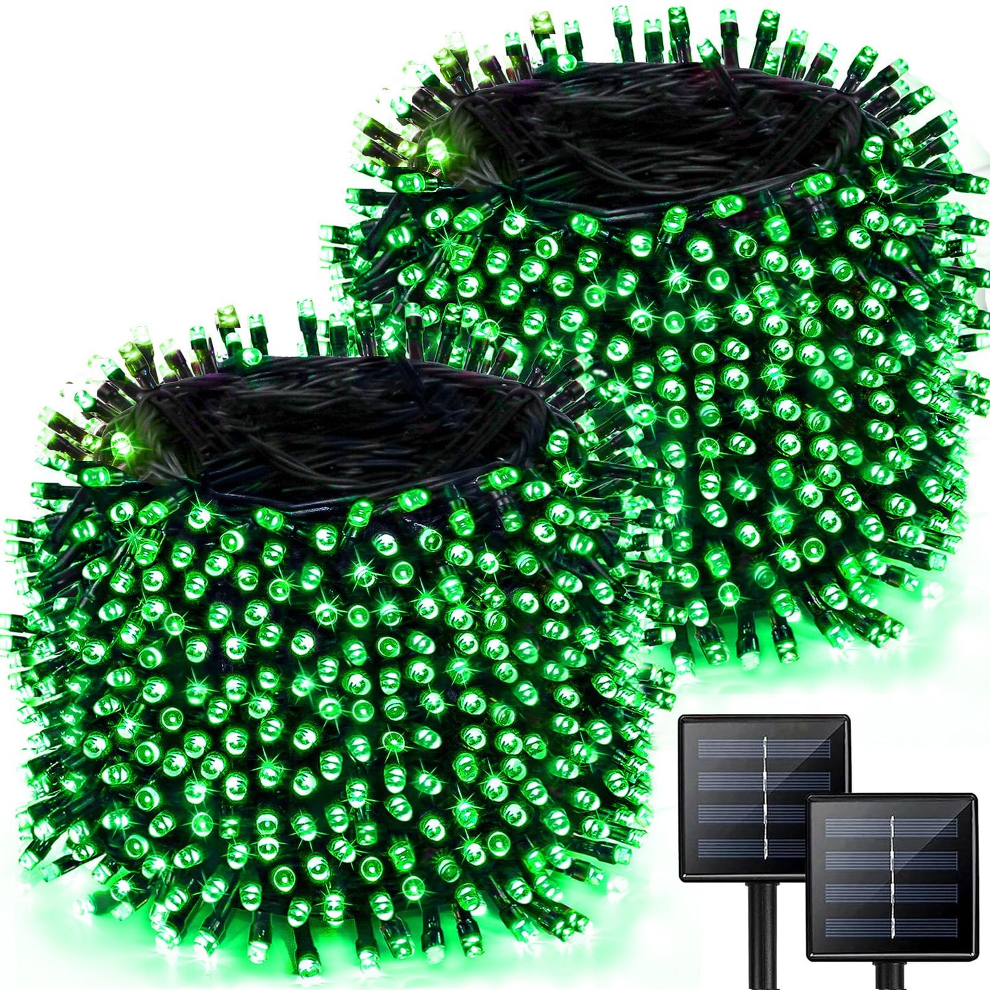 Albelt Solar String Lights 85FT 480 LED Waterproof Green Wire 8 Modes for Garden Patio Party