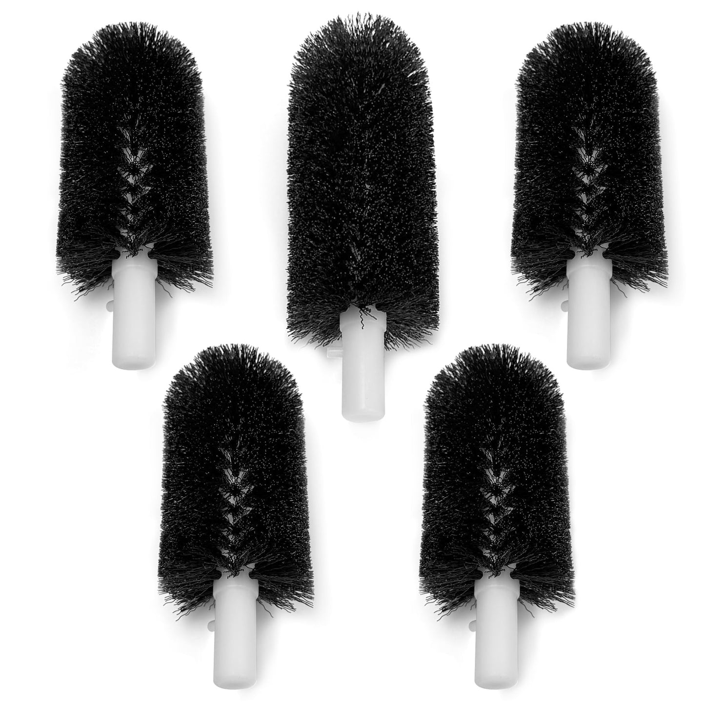 BRS-1722 Glass Washer Replacement Brush Set Part(4 pcs 6-inch Brushes +1 pc 7.5-inch Brush) Compatible with Bar Maid Glass Washer, Replacement SS-100, SS-101, A-200, A-205