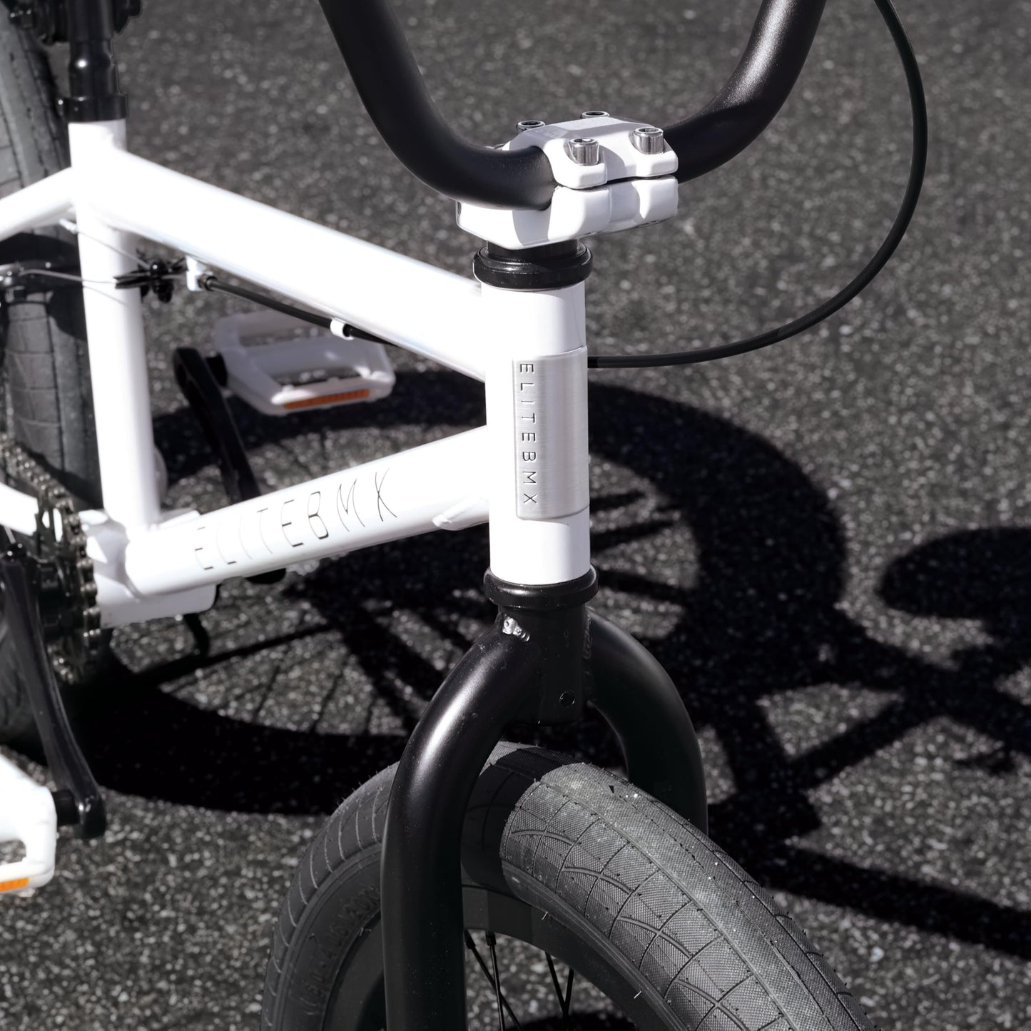 Elite BMX Freestyle Bike, Durable Steel Frame, Available in 16", 18", and 20" Sizes. New Sizes 26" and 29" BMX Bicycles. (White, 20")