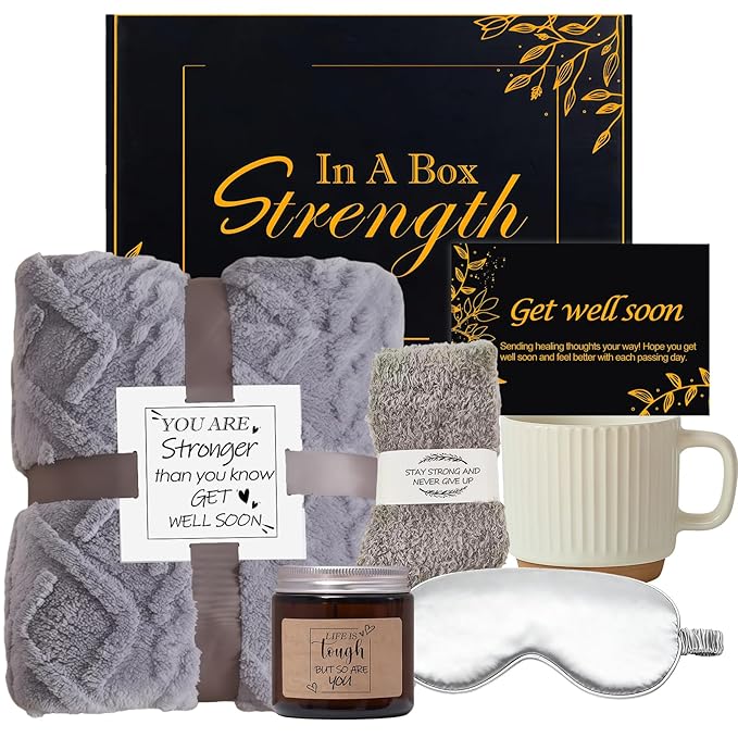 Sympathy Gift Basket /Get Well Soon Gift (Black)