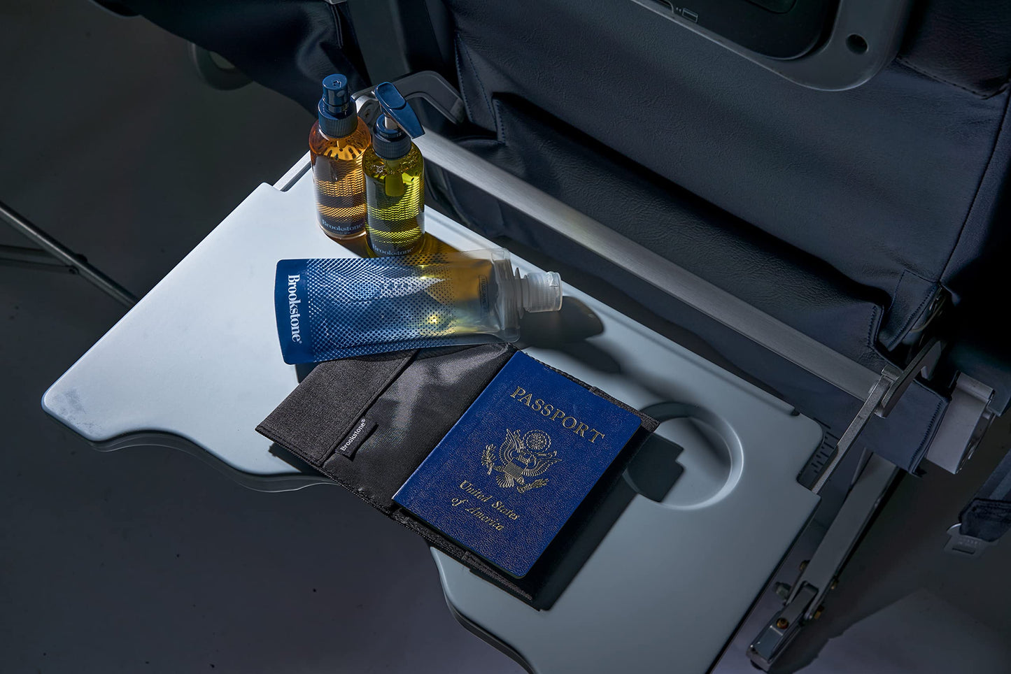 Brookstone Travel Passport Cover - Anti-Theft RFID-Blocking Passport Holder for Travel - Lightweight Travel Wallet & Passport Case, Size One Size, Blue