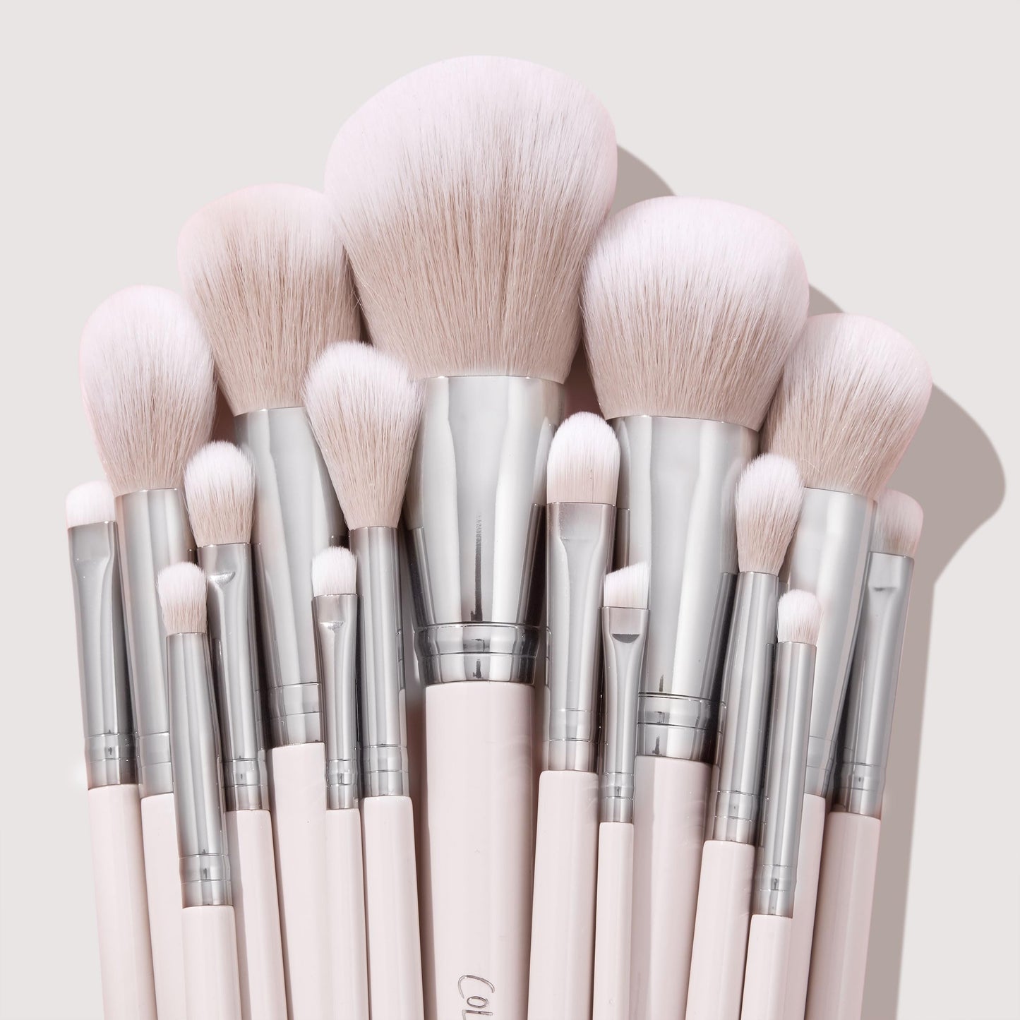 ColourPop Stone Cold Brush Roll Face & Eye Brush Set - Face & Eye Makeup Brush Set - Made with Luxe Synthetic Vegan Bristles - I
