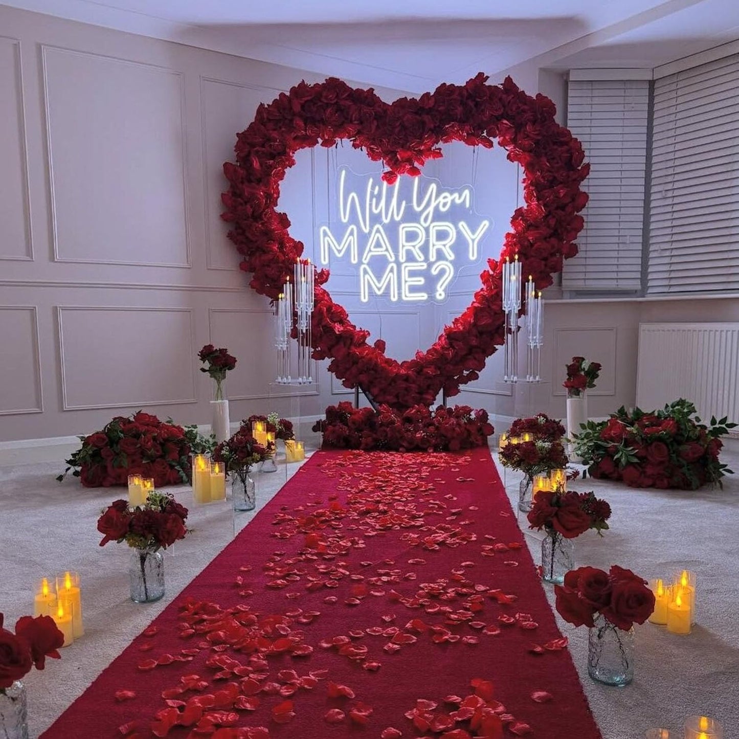 Large Will You Marry Me? Neon Sign Custom Wedding Neon Sign For Marriage Proposal Home Wall Decor Wedding Party Wedding Backdrop Decorations Personalized Gift Neon Lights Event Decor. Size:23X17.5Inches-Cool White