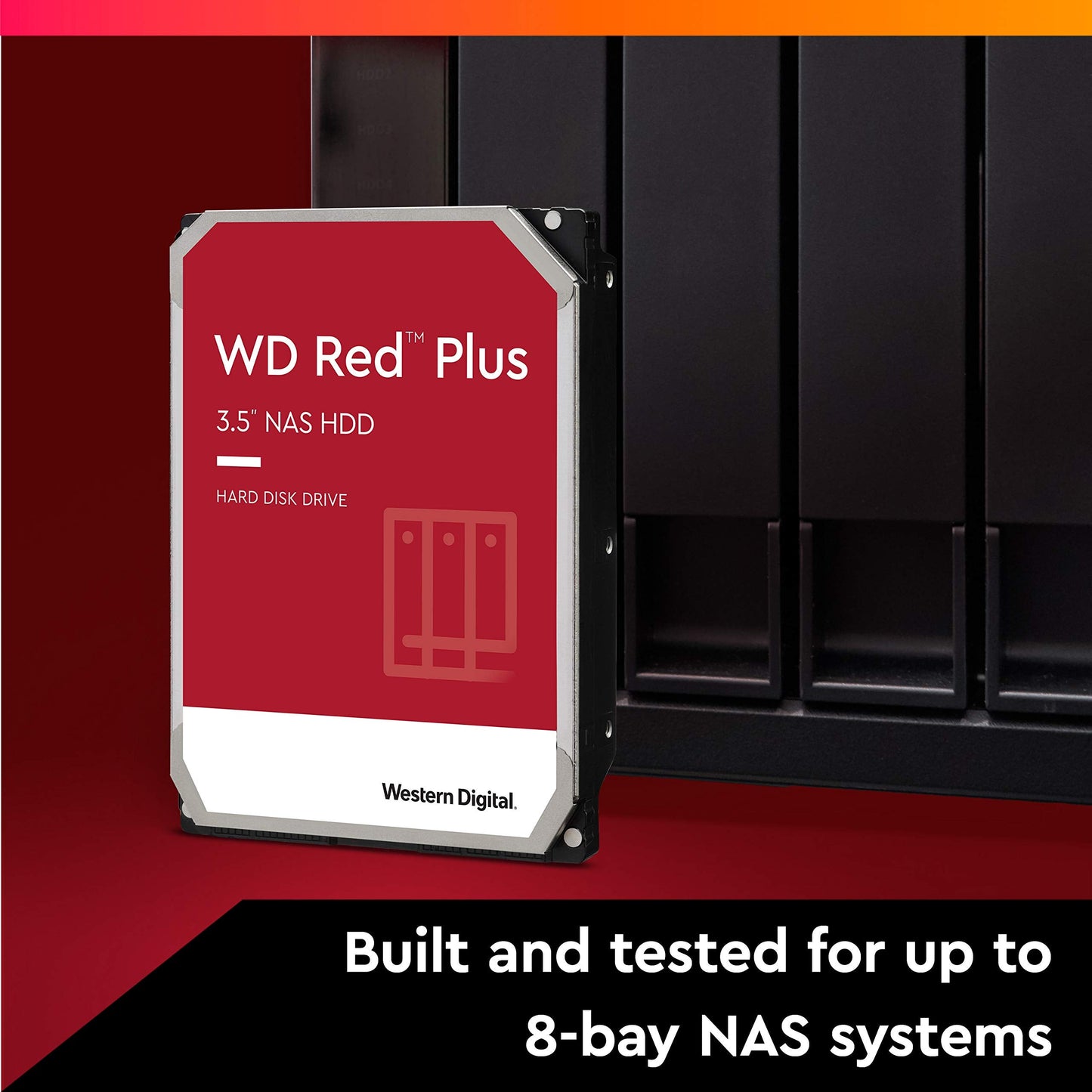Western Digital 3Tb Wd Red Plus Nas Internal Hard Drive Hdd - 5400 Rpm, Sata 6 Gb/S, Cmr, 64 Mb Cache, 3.5 - Wd30Efrx