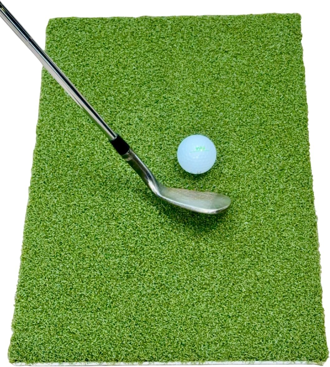 Real Feel Wedge Game Fairway/Tight Lie Shock Resistent Golf Hitting and Chipping Mat
