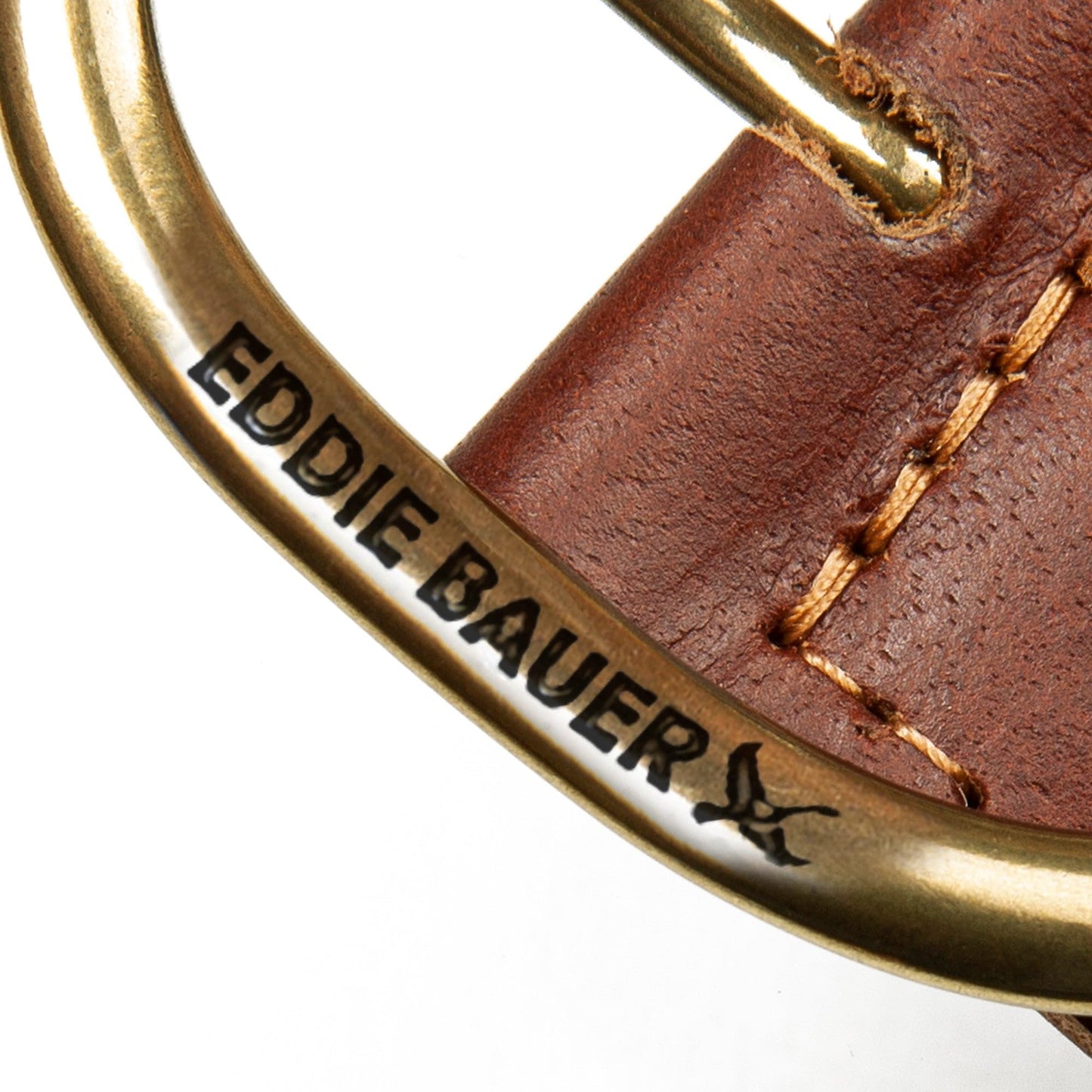 Eddie Bauer Women's Casual Leather Belts with Durable Metal Buckle, Center Bar Woven - Tan, Small