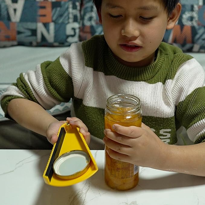 Jar Opener also for Bottle & Can | Multi, With Magnet, Gift for Seniors with Arthritis and Anyone with Low Strength, Easy to use and store, Will not damage the Lid
