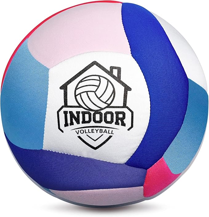 Dmcuzso Official Size 5 Soft Indoor Volleyballs for Practicing, Safe and Silent Fabric Volleyball Ball for Youth Beginner...