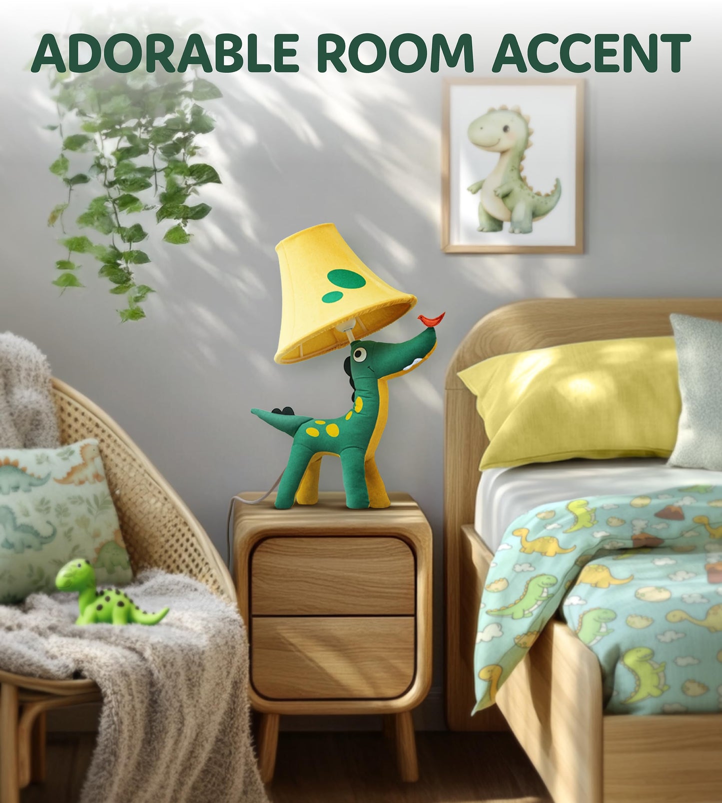Dinosaur Kids Lamp For Boys Bedroom - 20  Boys Lamp For Kids Room - Cute Christmas Gifts  Birthday Gifts For All Ages: Toddler Girls  Children  Grandkids 3 4 5 And Up Years Old  Sister  Brother