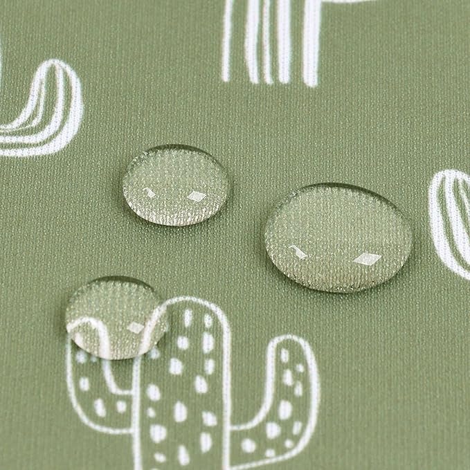 HappyFlute 2pcs Waterproof Bag Set - Cactus & Animal Pattern Wet/Dry Bag for Towels, Diapers, Swim, Beach, Gym - 10.2x14.4 inches