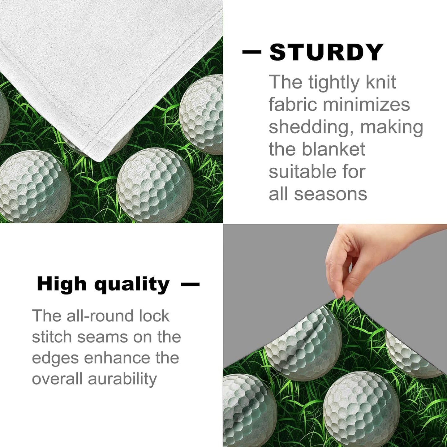 Golf Blanket for Women Men, Flannel Golf Blankets Gifts, Golf Course Throw Blanket for Sofa Couch Bed Living Room Soft Warm Cozy Golf Decor 50" x 40"