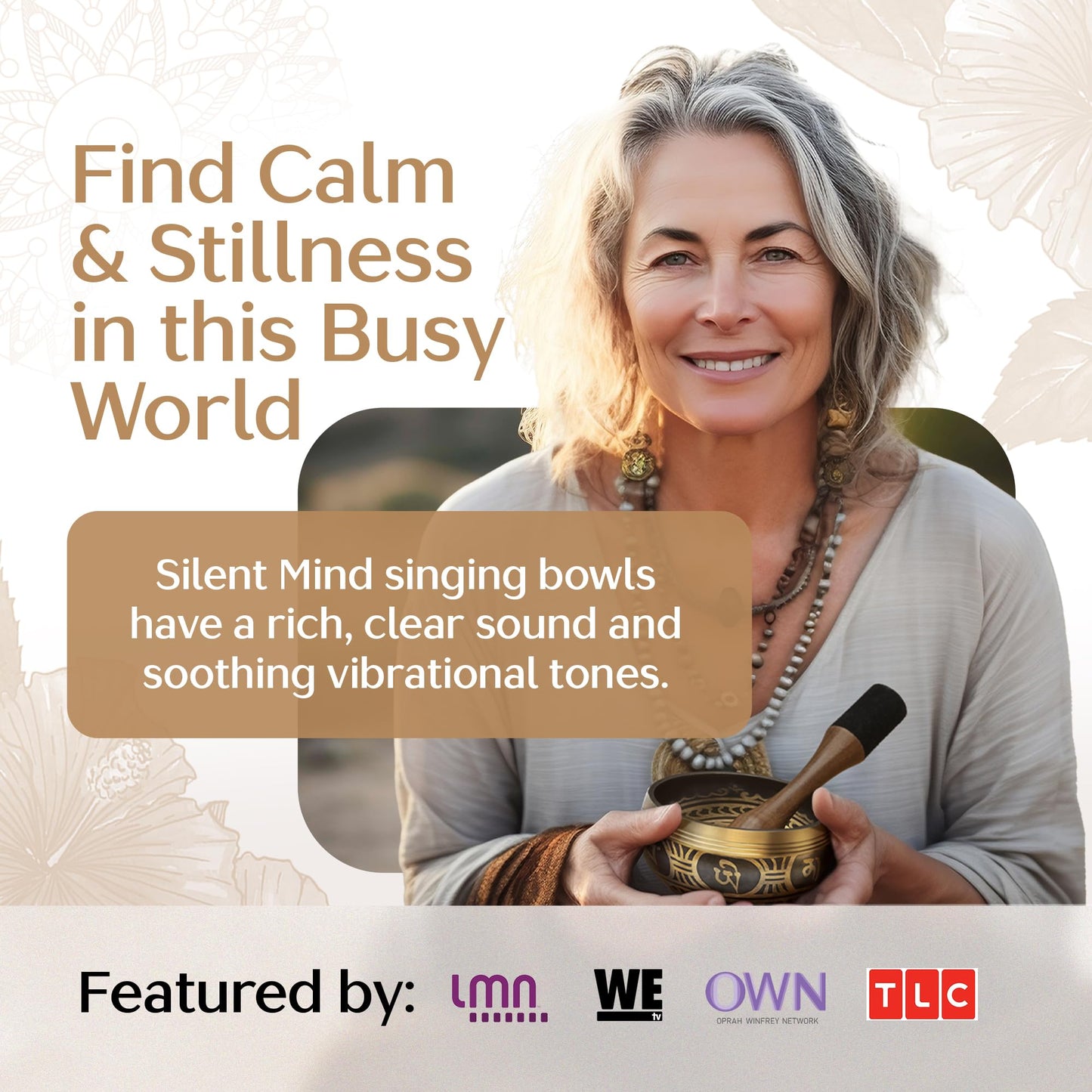 Handmade Tibetan Etched Singing Bowl Set With Case - Meditation Bowl & Sound Bowl With Cushion, Mallet & Guide - Portable Sound