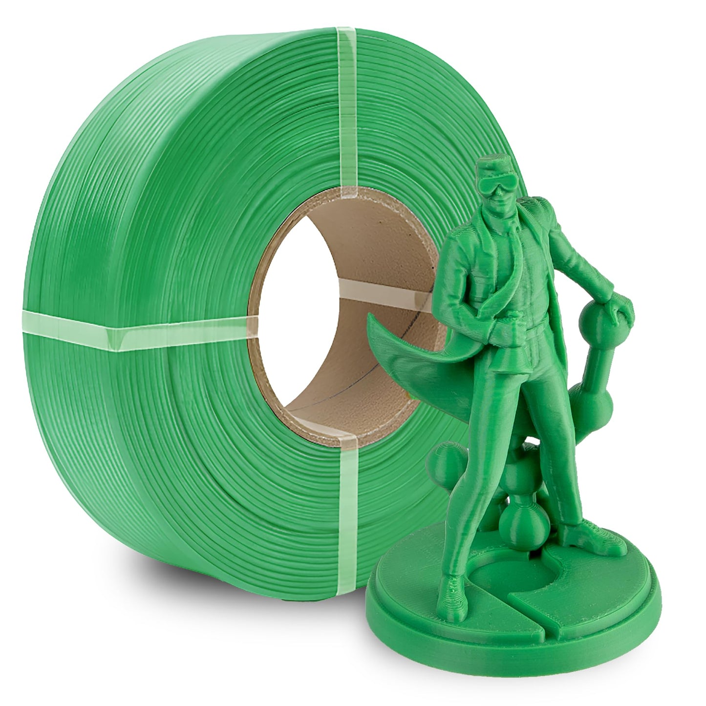 Polymaker Panchroma Refill Spool Green PLA 3D Printing Filament Refill, Compatible with All Reusable Spools and All Major FDM 3D