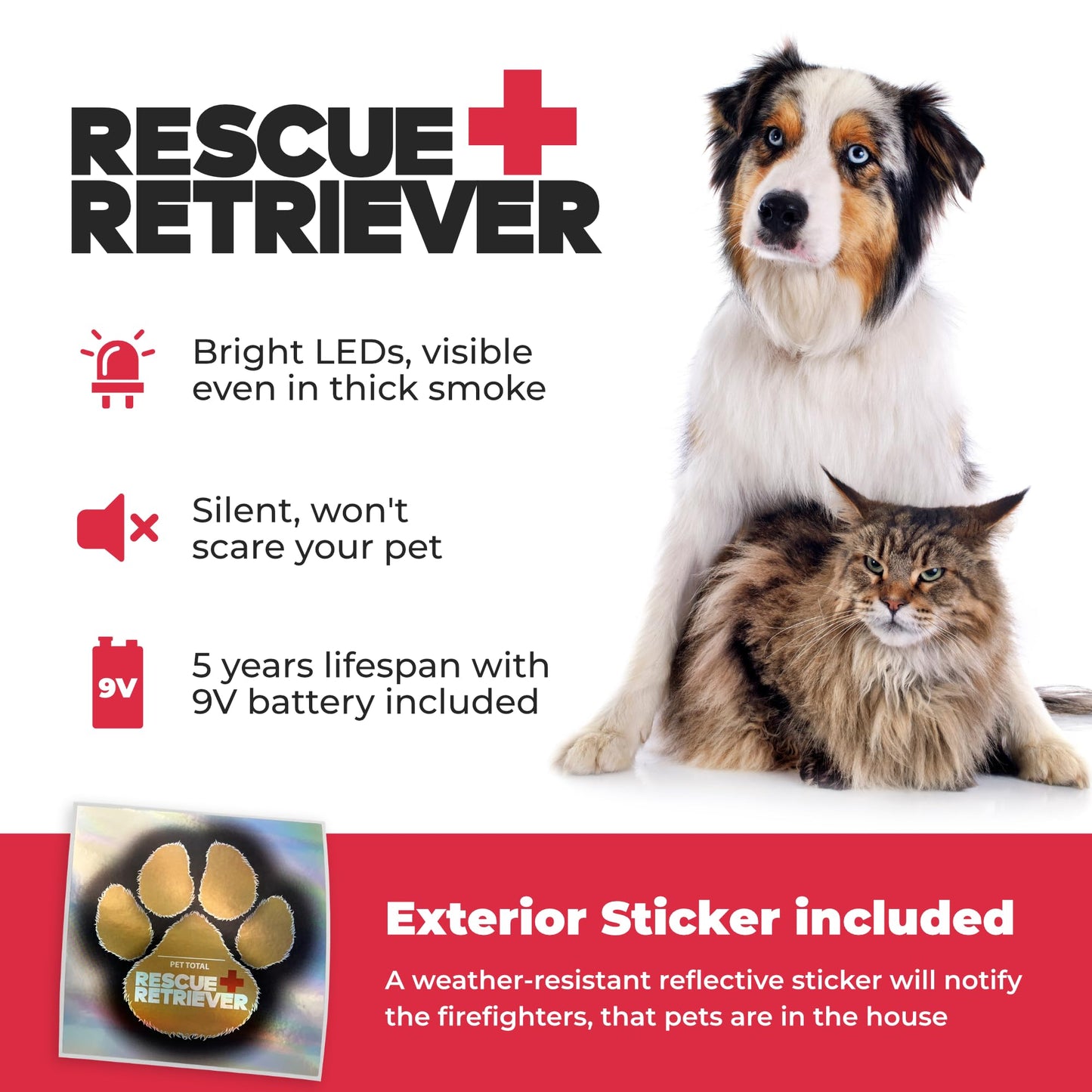 Rescue Retriever- Smoke Detector for pet Rescue in a Smoke or fire Emergency.