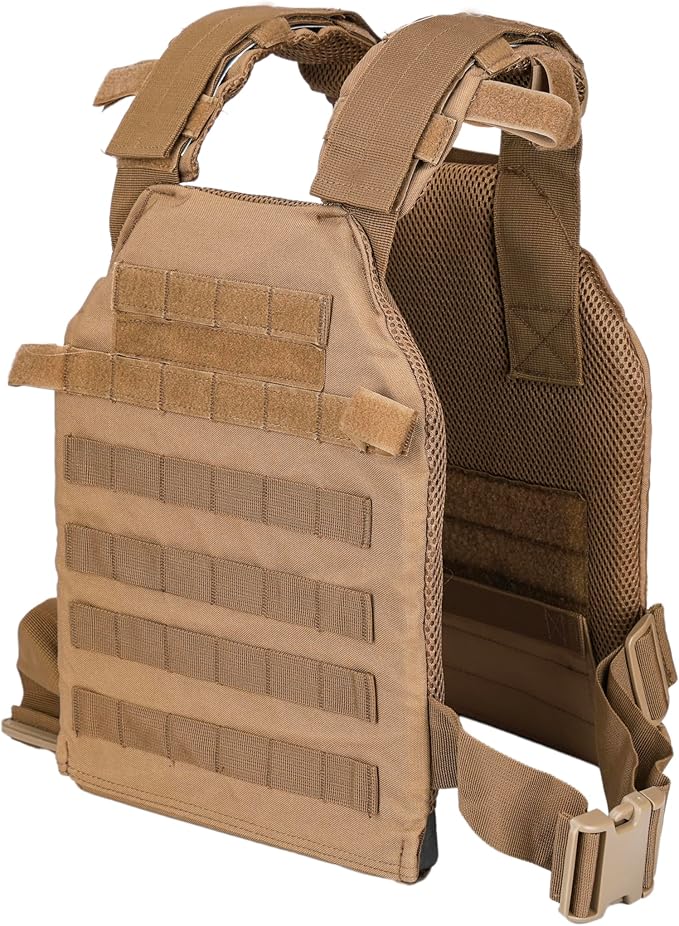 Greencity Weight Vest Adjustable Strength and Endurance Training, Tactical Vest Quick Release with Molle System, Fitness W...