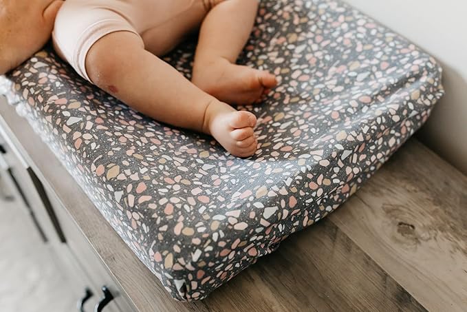 Copper Pearl Premium Knit Changing Pad Cover Soft, Stylish, and Universal Fit for All Standard Diaper Changing Pads, Trendy Design Changing Pad Covers, Gemini