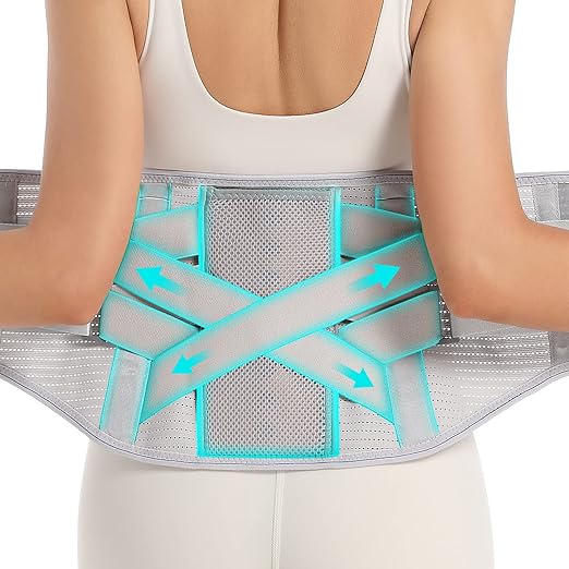 EGJoey Back Brace for Lower Back Pain - Lumbar Support with Bionic Support System, Adjustable Belt for Men Women, Relieves...