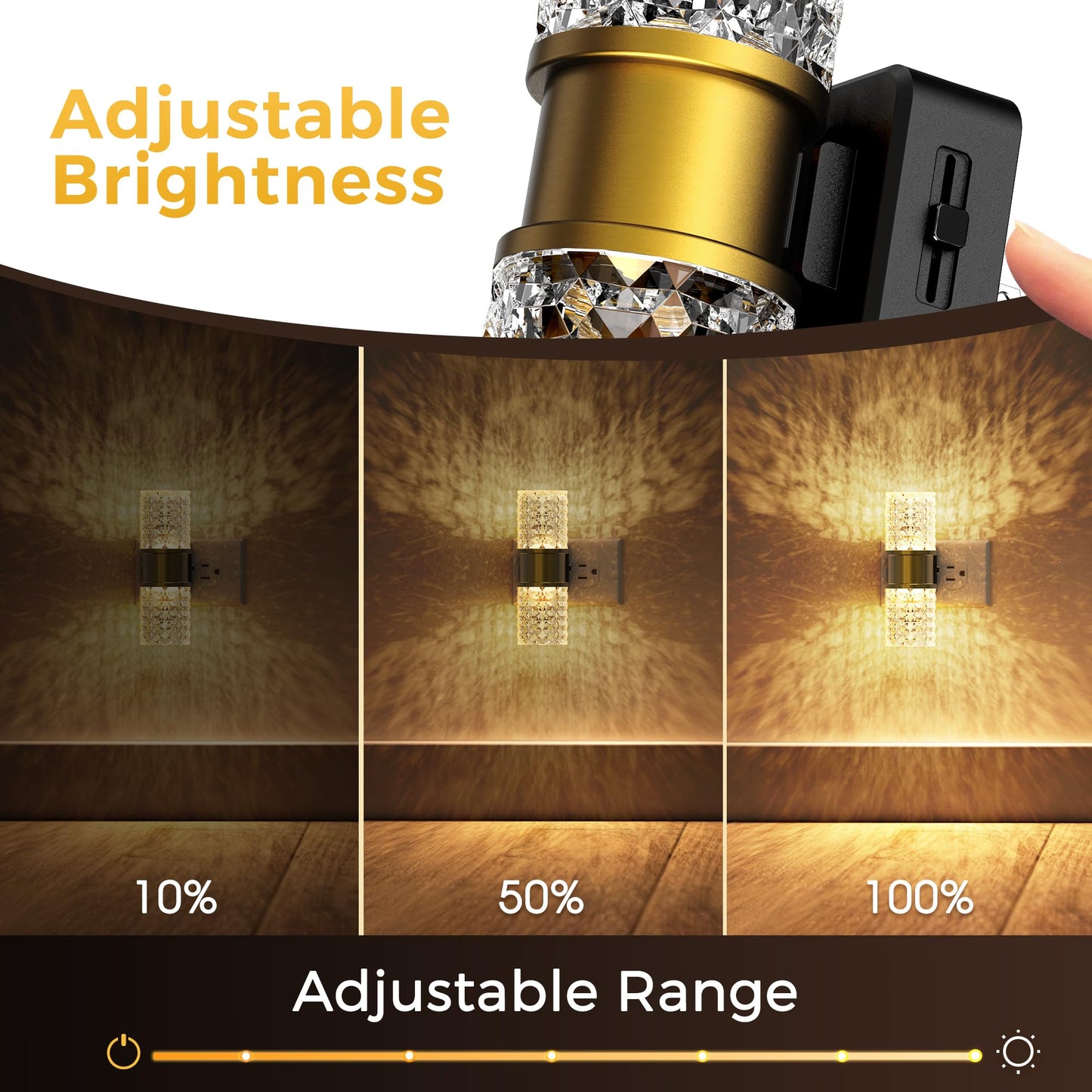 L Lohas Led Night Light Dimmable Night Lights Plug Into Wall 2 Pack 0-100Lm Adjustable Brightness Led Night Light Automatic Night Lights Plug In With Auto Light Sensor  For Bedroom Hallway Home Decor