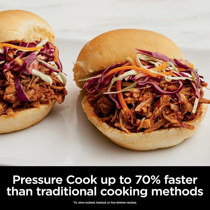 Ninja Foodi 10-in-1 Pressure Cooker & Air Fryer, 6.5-Qt Stainless Multicooker with TenderCrisp Technology & Nonstick Pot for Family Meals