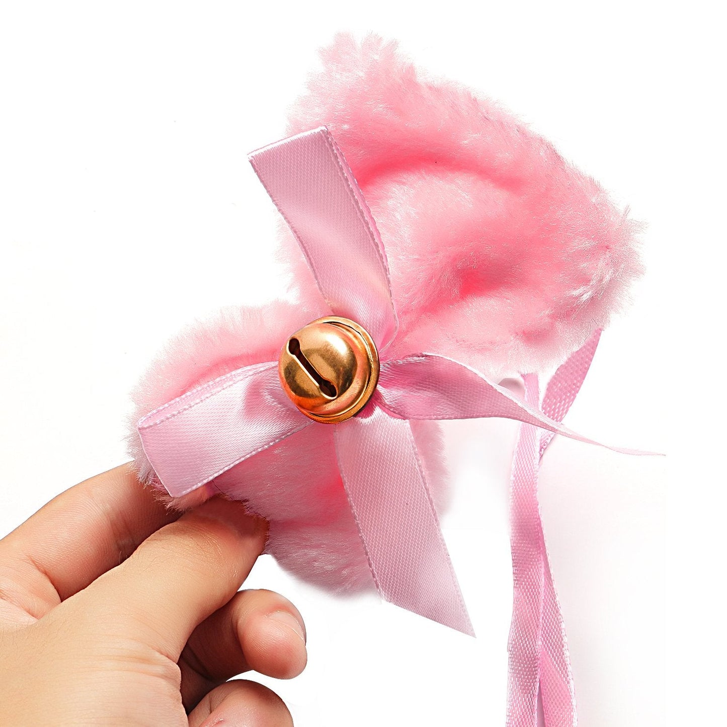 Beelittle Cat Cosplay Costume Kitten Ears Tail Collar Paws Cat Cosplay Collection 5 Pack (Pink)