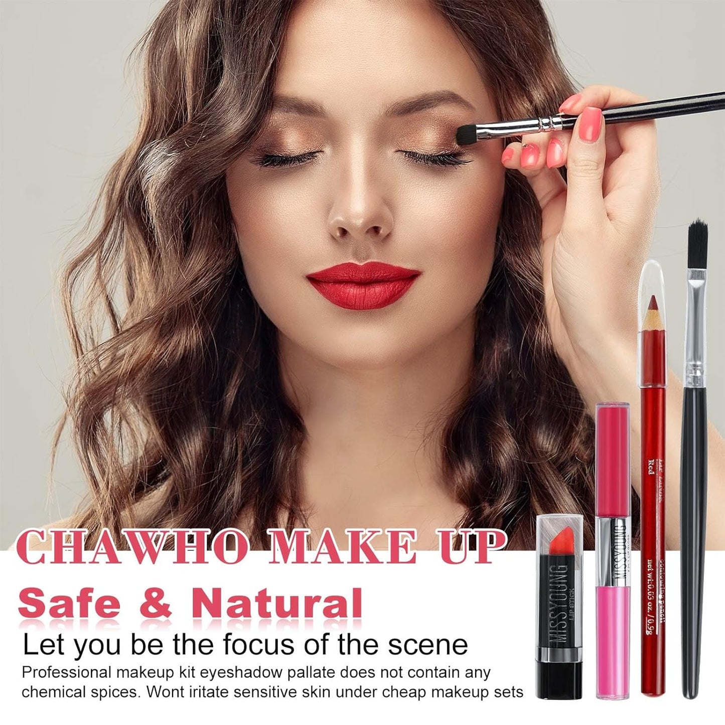 102 Colors Professional make up set, All in one makeup kit for women full kit, Cosmetics teenagers, Makeup palette