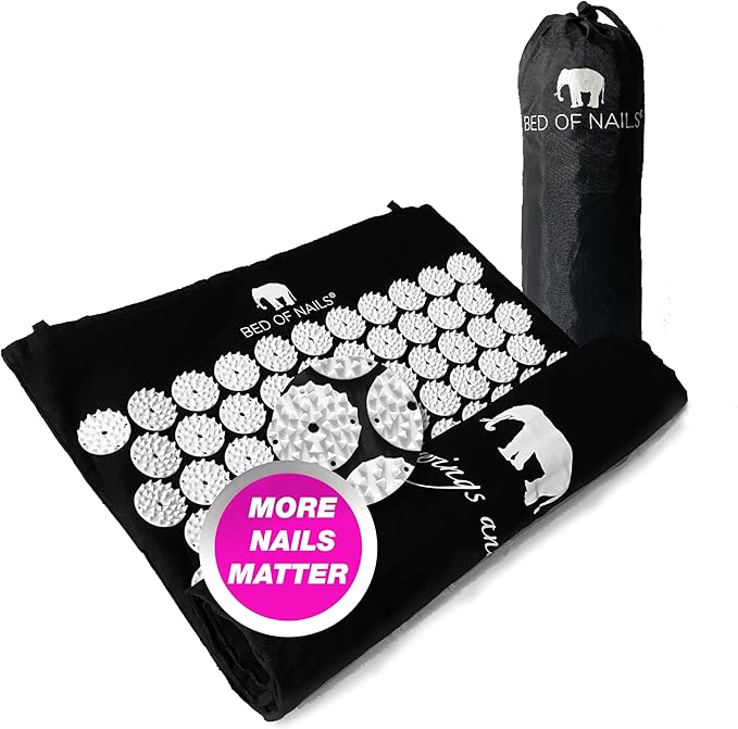 Bed of Nails The Original Premium Acupressure Mat, 8,820 Acupuncture Pressure Points for Back Pain Relief, Increased Energ...