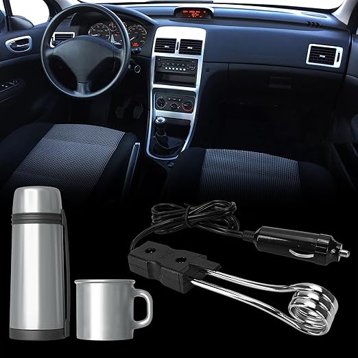 24V Portable Car Immersion Heater Auto Cup Mug Water Heater Kettle Tea Coffee Warmer Soup Drinks Electric Heater