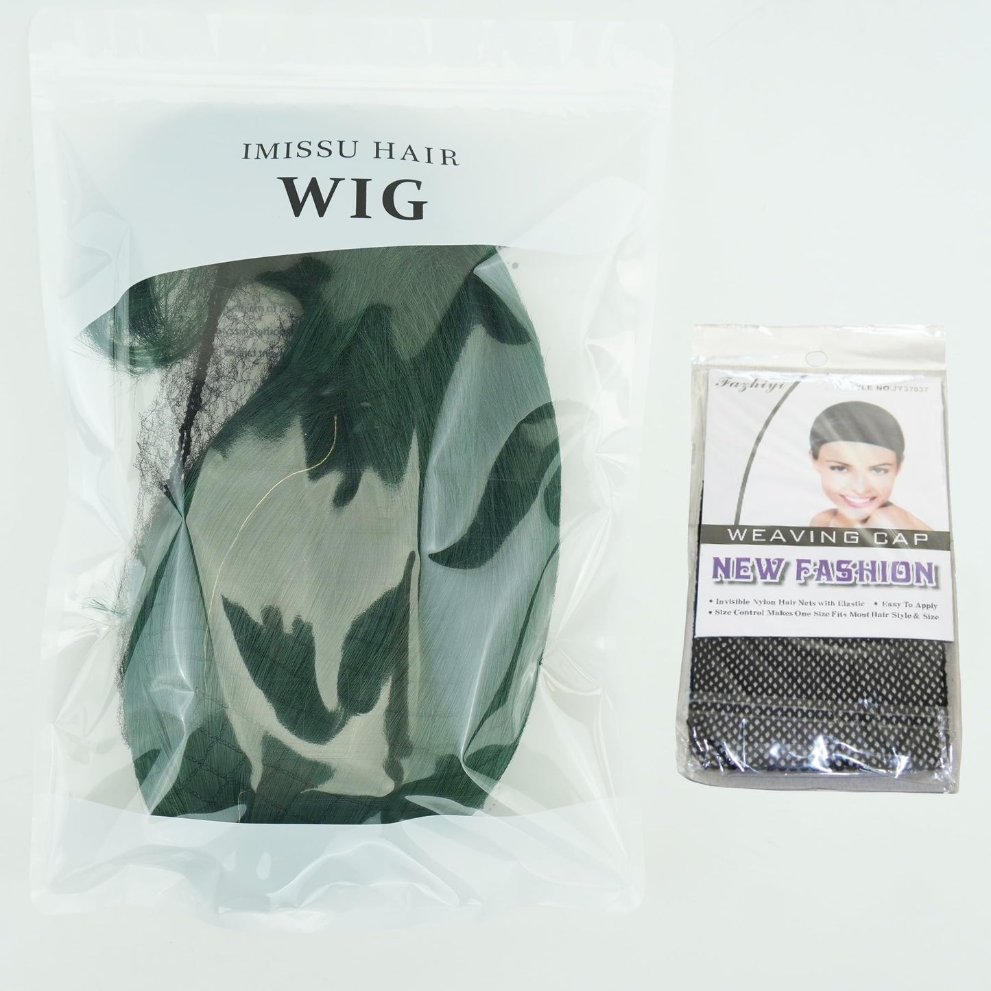 12 Inches Unisex Short Cosplay Hair Party BOB Wig with Bangs Halloween Costume Wigs (Dark Green)