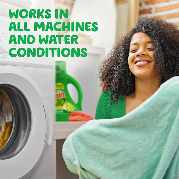 Gain Liquid Laundry Detergent, Original Scent, 154 fl oz, 107 loads, Freshness + Odor Fighting, High efficiency washing machine iquid cleaning soap