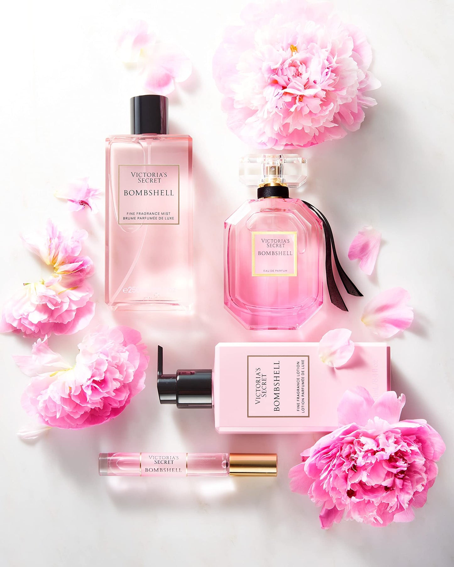 Victoria's Secret Bombshell 3 Piece Luxe Fragrance Gift Set: 1.7 oz. Eau de Parfum, Travel Lotion & Shimmer Mist
