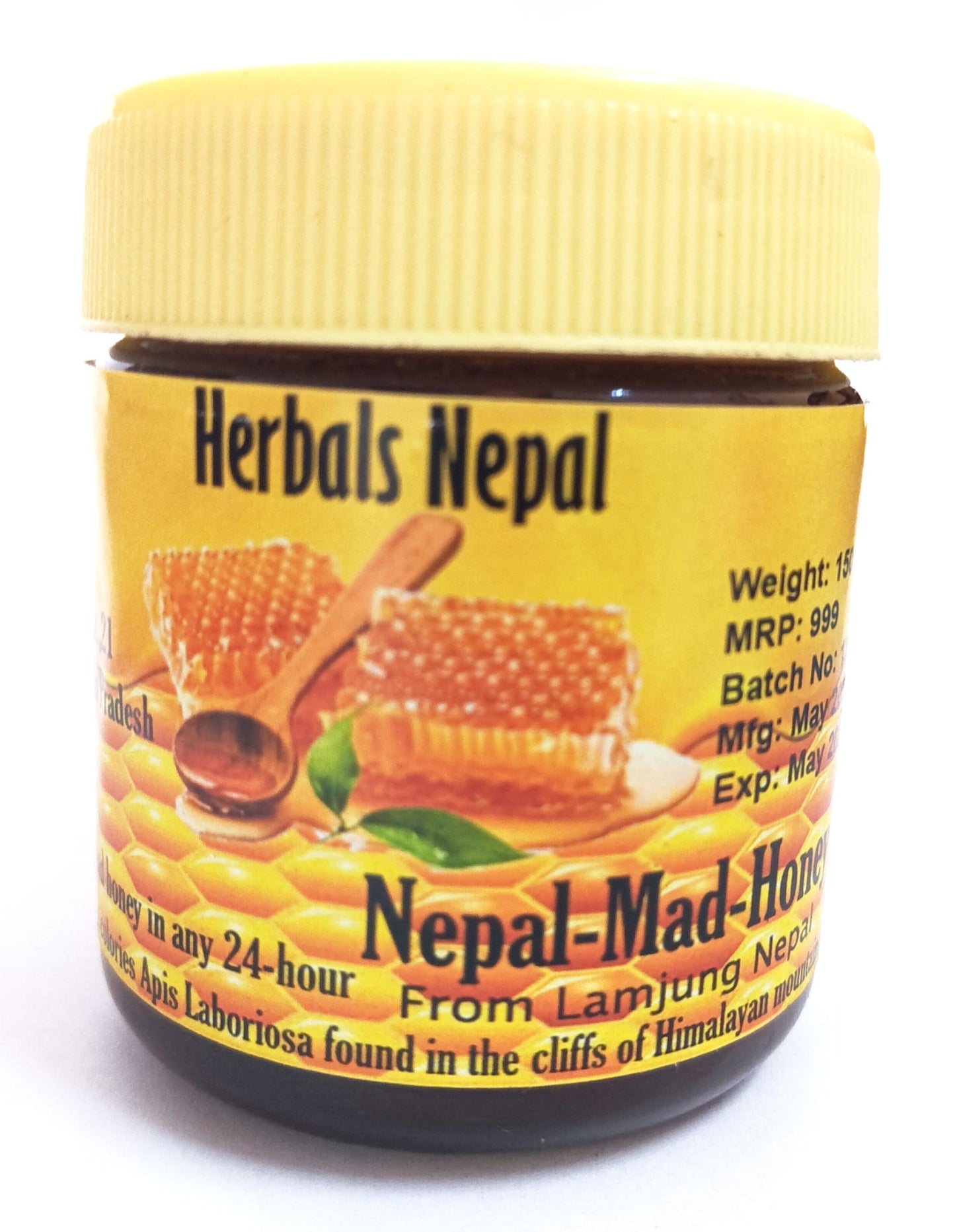 Wild Himalayan Honey Cliff Made Red Honey Harvested by Indigenous Tribes Wildflower Nectar 150G from Lamjung Nepal