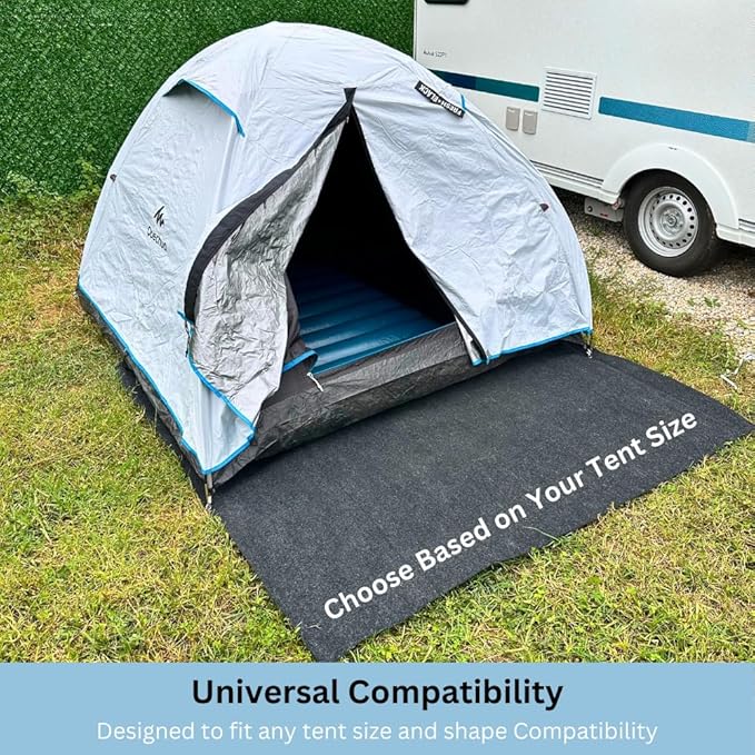 Tent Carpet Mat Camping Floor Rug Waterproof Durable Thick Portable and Foldable Lightweight Pad Insulated Picnic Non-Slip Carpet Outdoor Accessory (58" x 72")