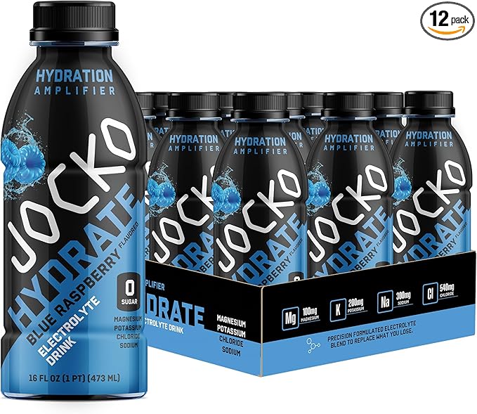 Jocko Fuel Hydrate Electrolyte Drinks - Sports Drink Hydration Amplifier, Thirst Quencher - Scientifically Formulated Elec...