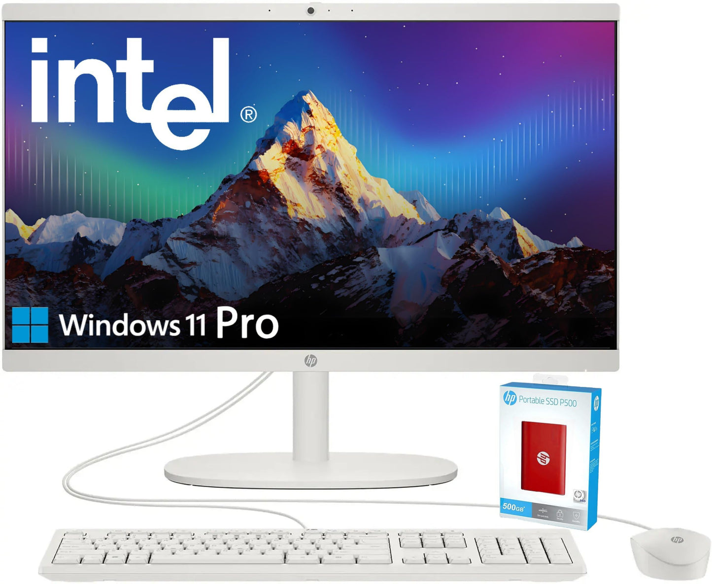 Hp 2025 22 Fhd All-In-One Desktop Computer  The New Version For Everyday Use  Latest 13Th Gen Intel Quad-Core Cpu  32Gb Ddr5  64