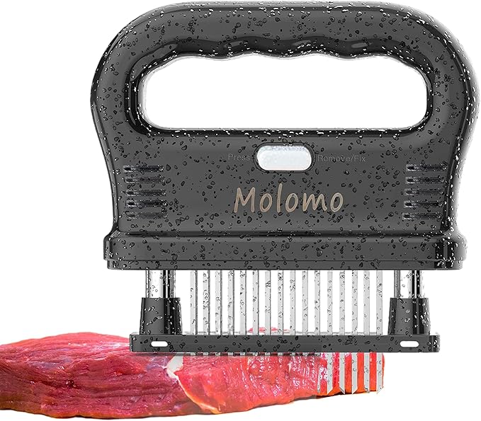 Meat Tenderizer tool 48 Blades Stainless Steel, Easy To Use & Clean,Suitable for Tenderizing, BBQ and Marinade.