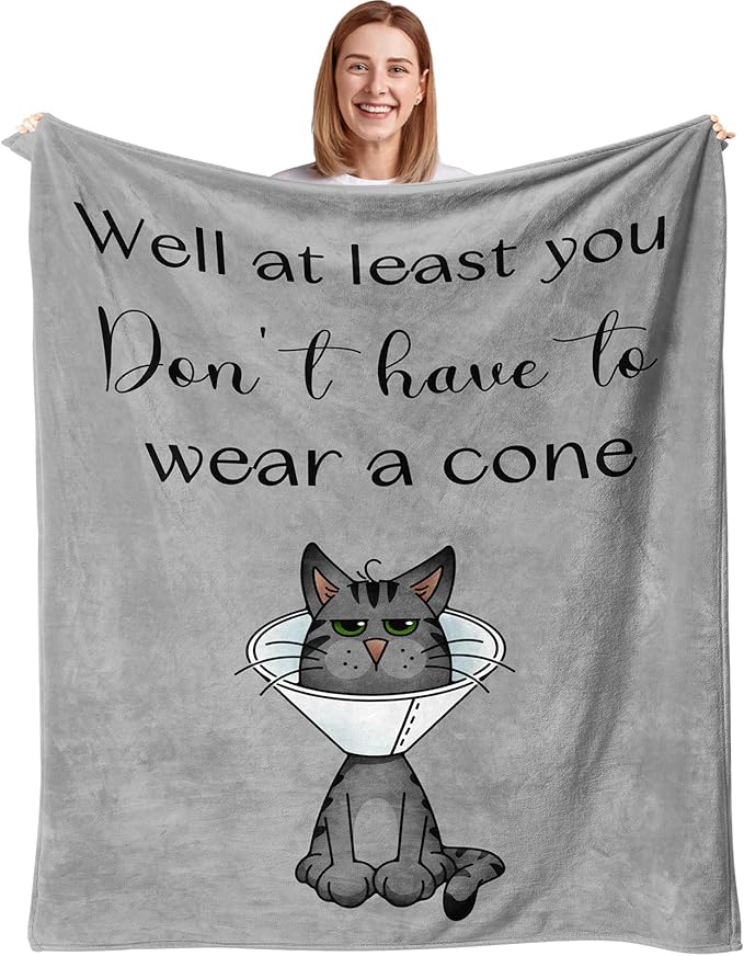 Get Well Gifts for Women/Men After Surgery, Sympathy Gift, Get Well Soon Blanket 50"X60", Feel Better/Surgery Recovery Gif...