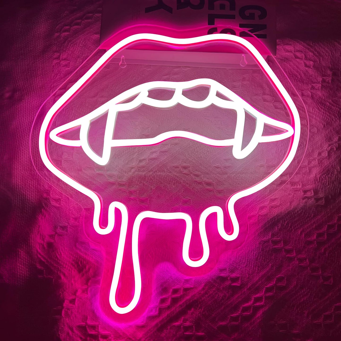 Lip Neon Sign  Halloween Lips Neon Light For Wall Decor  Red Led Big Lip Shaped Neon Signs For Party Aesthetics Decorations  Usb Powered Custom Creative Neon Sign For Unique Gift Man