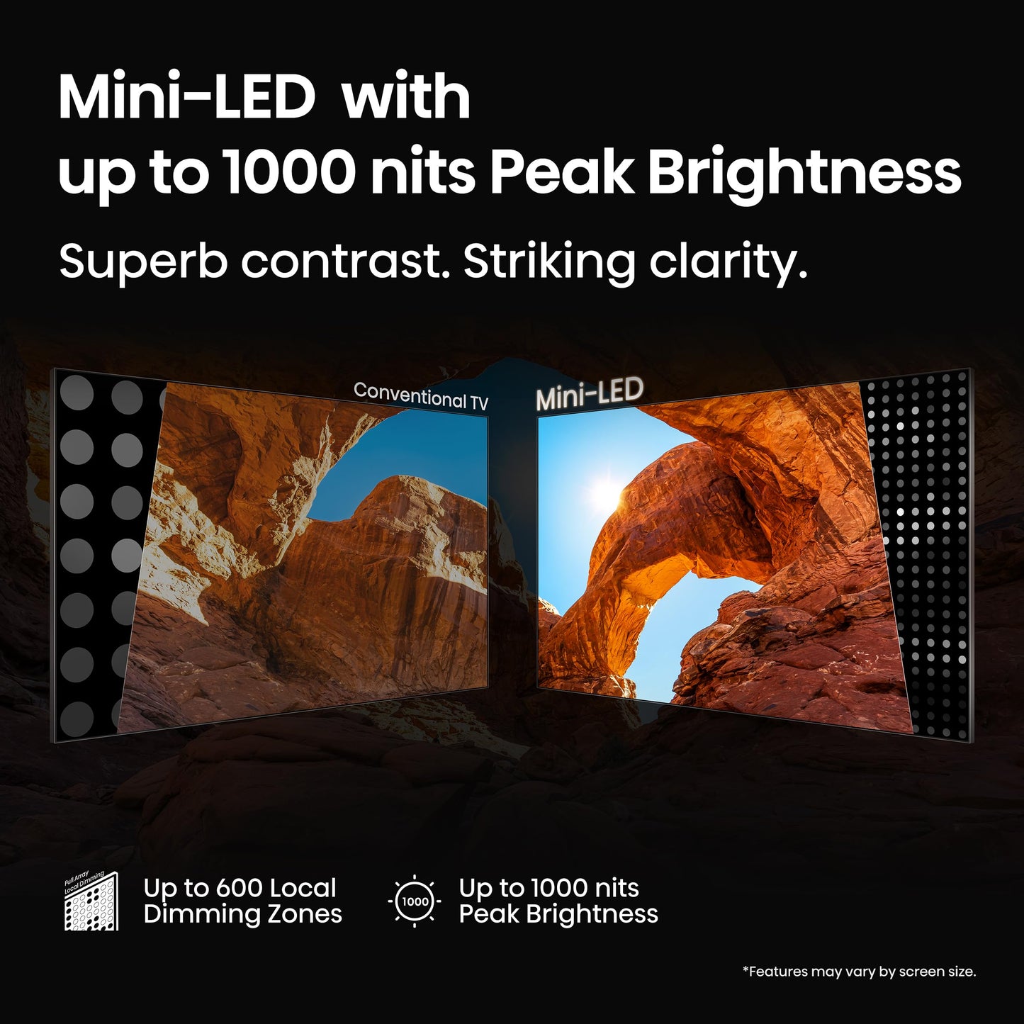 Hisense 55" Class U6 Series Best Value Mini-LED 4K UHD Smart HDR Gaming Fire TV (55U65QF, 2025 Model) - QLED, Native 144Hz, Motion Rate 480, Dolby Vision IQ, Dolby Atmos, Game Mode Pro, Alexa Built In