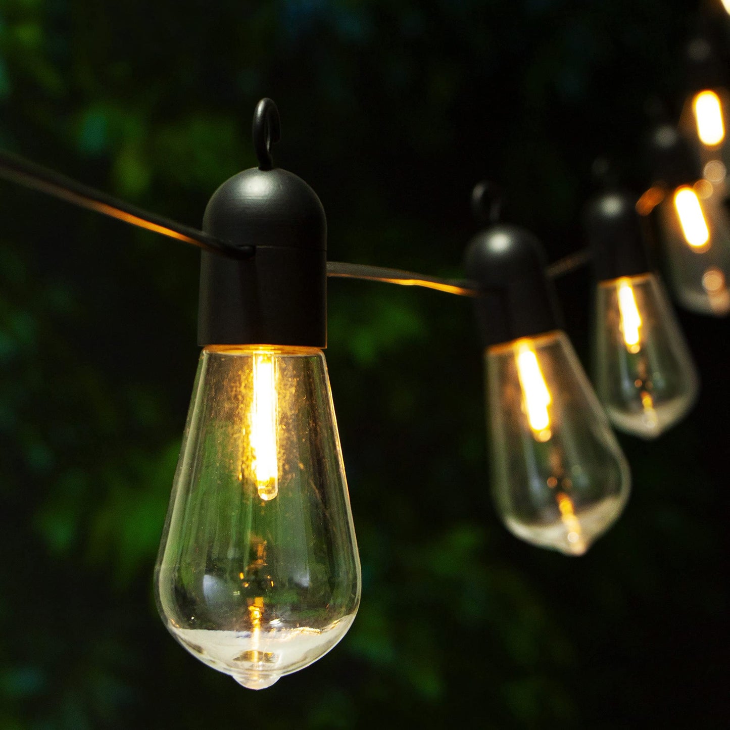 Solar Outdoor String Lights  25Ft Patio Lights String Waterproof With 20 Warm White Led Shatterproof St58 Bulbs  Perfect For Garden  Backyard  Pergola  Party  Cafe  Camping Decoration (25Ft)